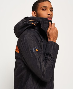 Superdry Pop Cipzár Hooded Arctic SD-Windcheater Férfi Kabát Szürke/Narancssárga | DHEOA5627